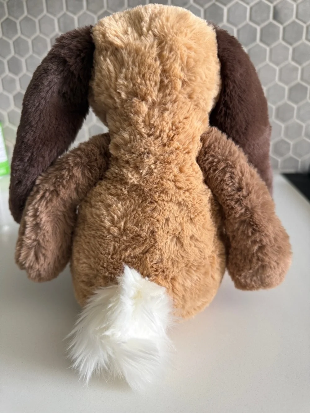 Bashful Patchwork Brown Bunny - Picture 3 of 10